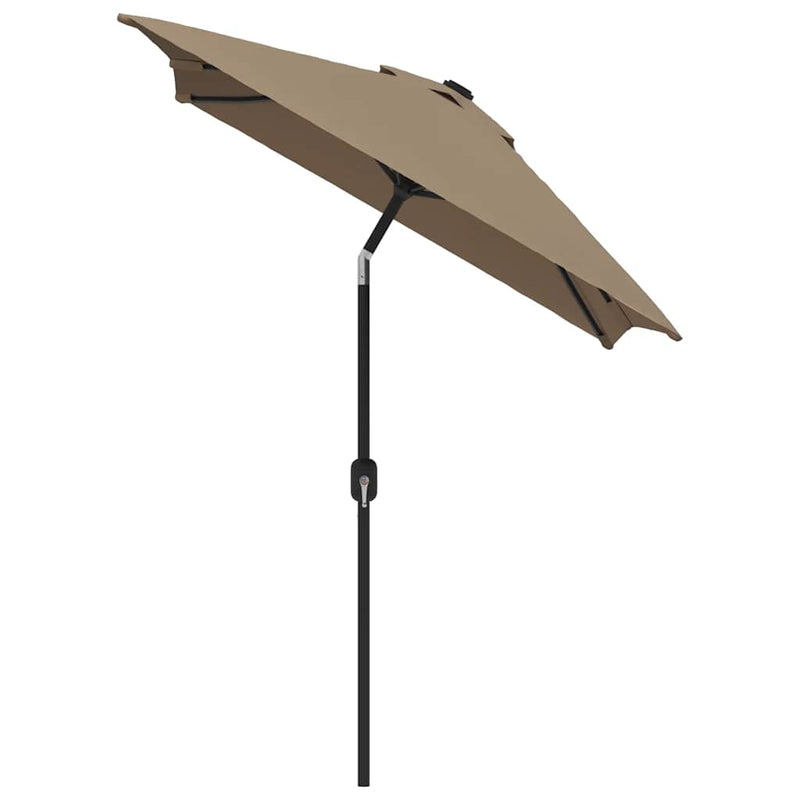 Afbeelding laden in galerijviewer, Vidaxl parasol met metalen paal 300x200 cm taupe