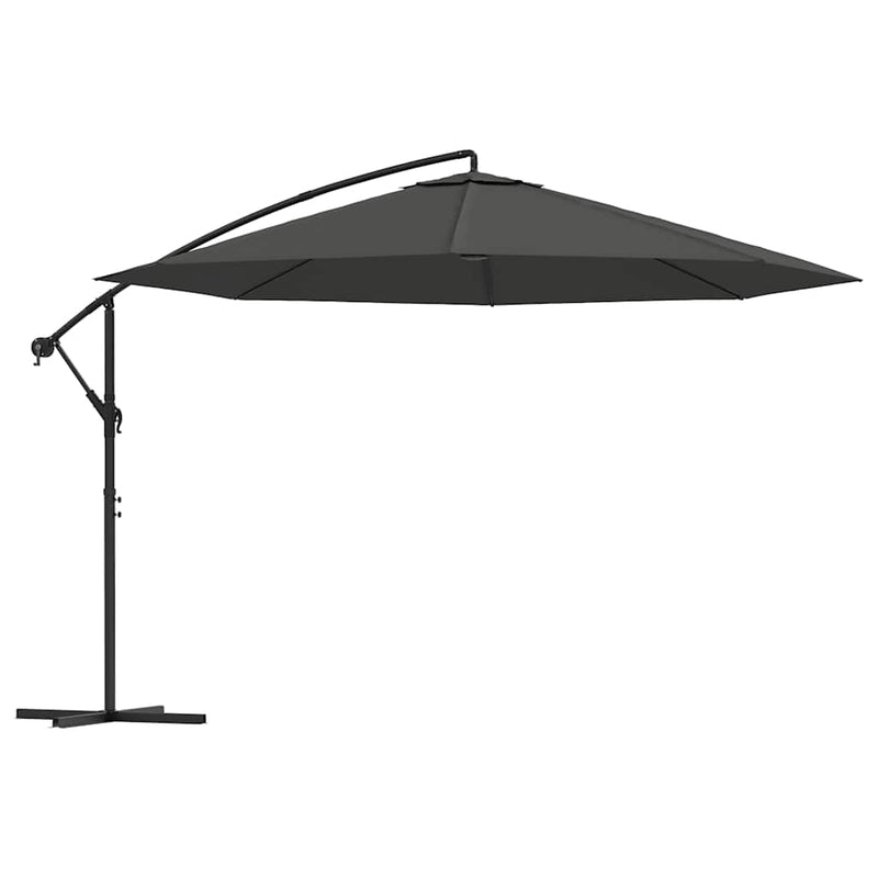 Load image into Gallery viewer, Vidaxl zweefparasol met aluminium paal 350 cm antracietkleurig