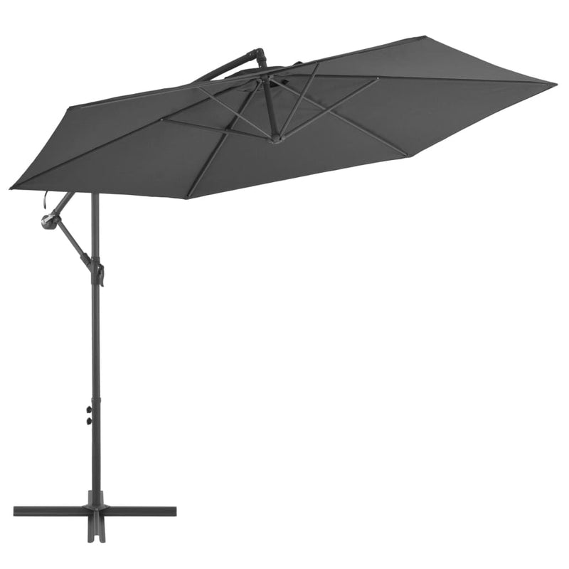 Load image into Gallery viewer, Vidaxl zweefparasol met aluminium paal 300 cm antracietkleurig