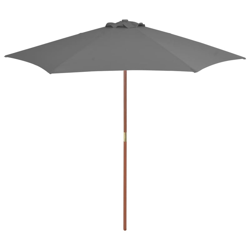 Load image into Gallery viewer, Vidaxl parasol met houten paal 270 cm antraciet