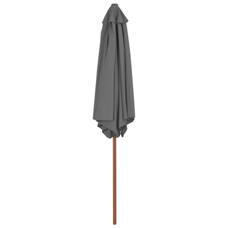 Load image into Gallery viewer, Vidaxl parasol met houten paal 270 cm antraciet