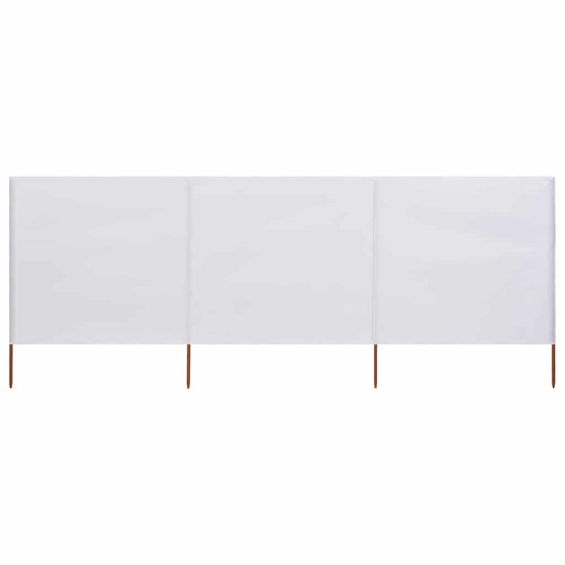 Load image into Gallery viewer, Vidaxl windscherm 3-panelen 400x120 cm stof wit