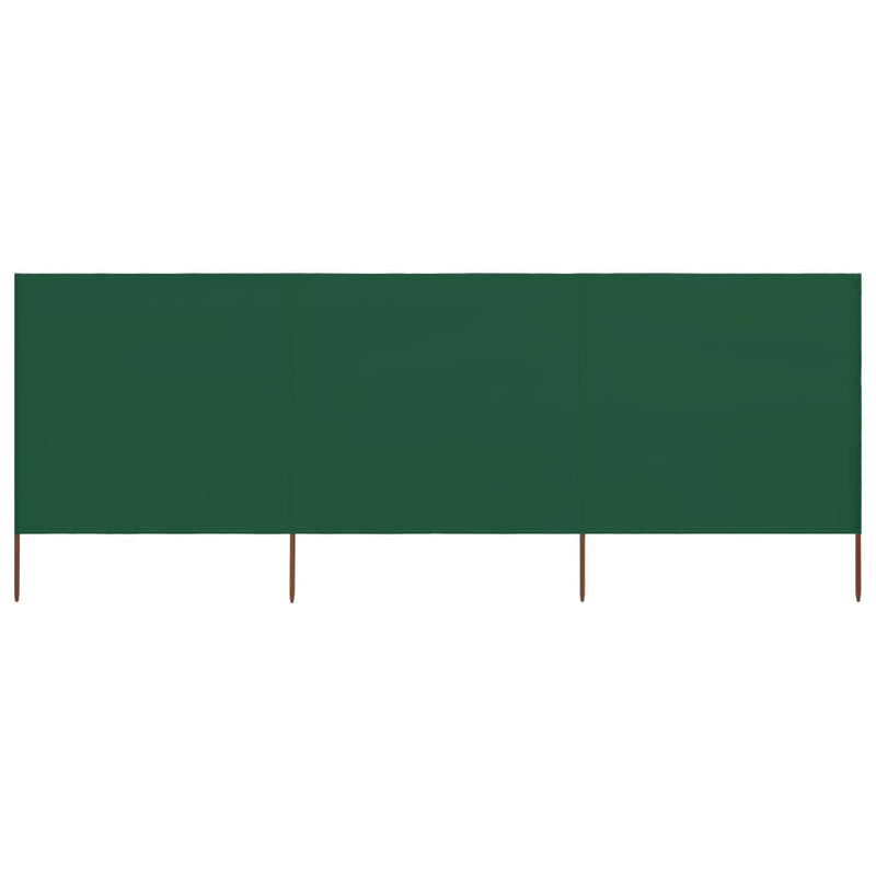 Load image into Gallery viewer, Vidaxl windscherm 3-panelen 400x120 cm stof groen