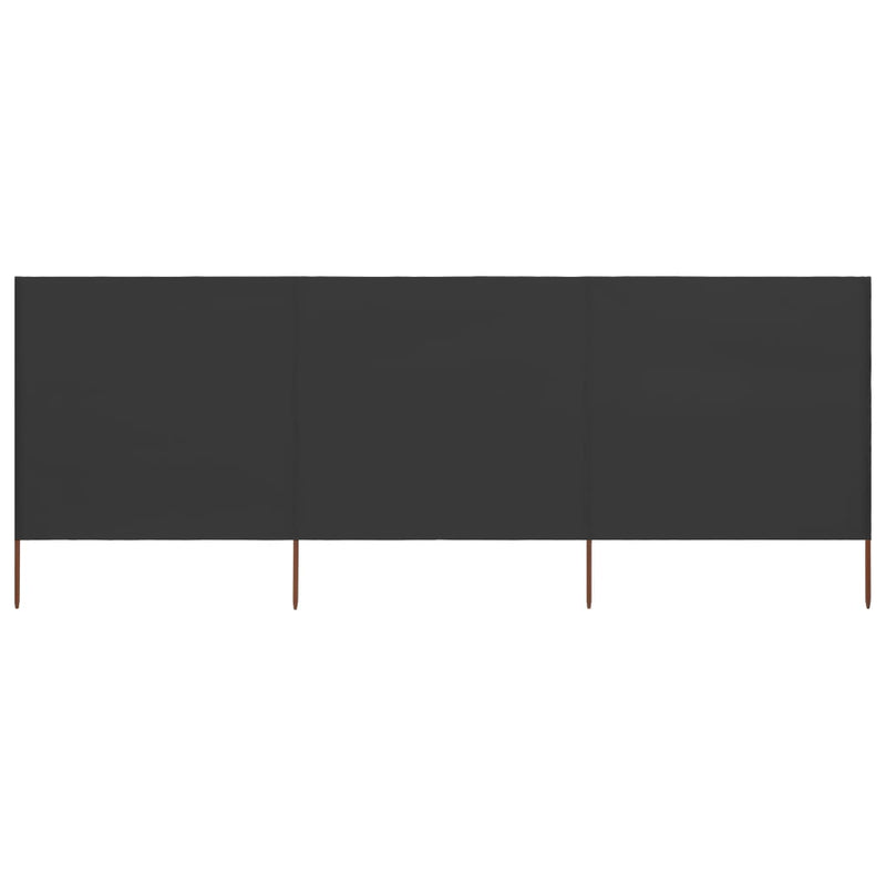 Load image into Gallery viewer, Vidaxl windscherm 3-panelen 400x120 cm stof antraciet