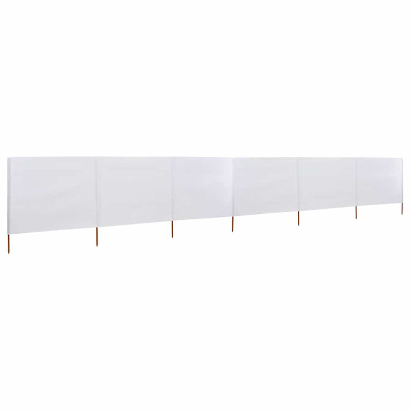 Load image into Gallery viewer, Vidaxl windscherm 6-panelen 800x80 cm stof wit