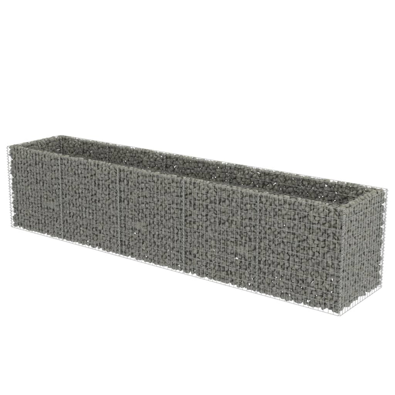 Load image into Gallery viewer, VidaXL Gabion plantenbak verhoogd 450x90x100 cm gegalvaniseerd staal