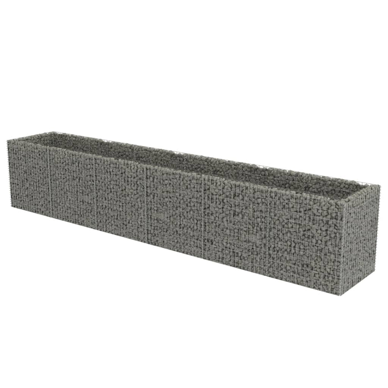 Load image into Gallery viewer, VidaXL Gabion plantenbak verhoogd 540x90x100 cm gegalvaniseerd staal