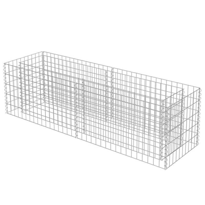 Load image into Gallery viewer, Vidaxl gabion plantenbak verhoogd 180x50x50 cm gegalvaniseerd staal