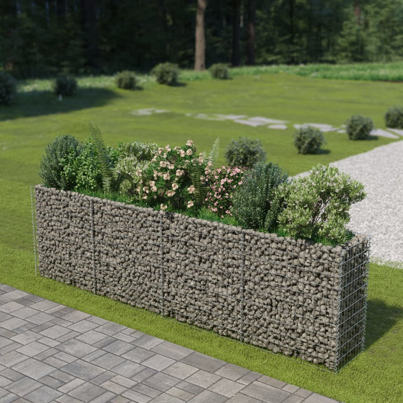 Load image into Gallery viewer, VidaXL Gabion plantenbak verhoogd 360x50x100 cm gegalvaniseerd staal