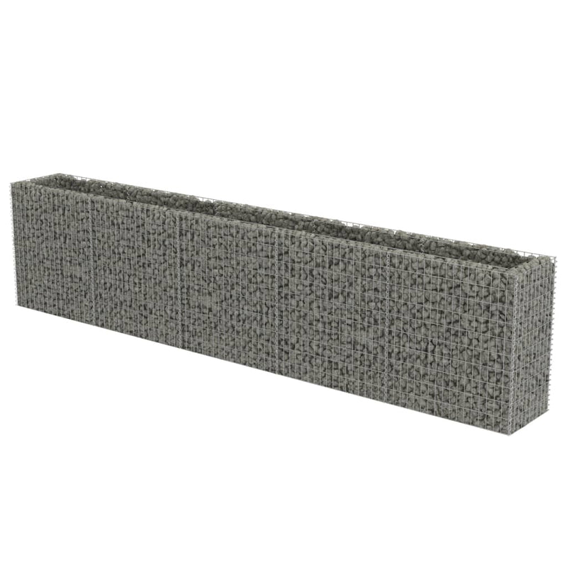 Load image into Gallery viewer, VidaXL Gabion plantenbak verhoogd 450x50x100 cm gegalvaniseerd staal