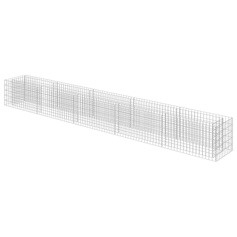 Load image into Gallery viewer, Vidaxl gabion plantenbak verhoogd 450x50x50 cm gegalvaniseerd staal