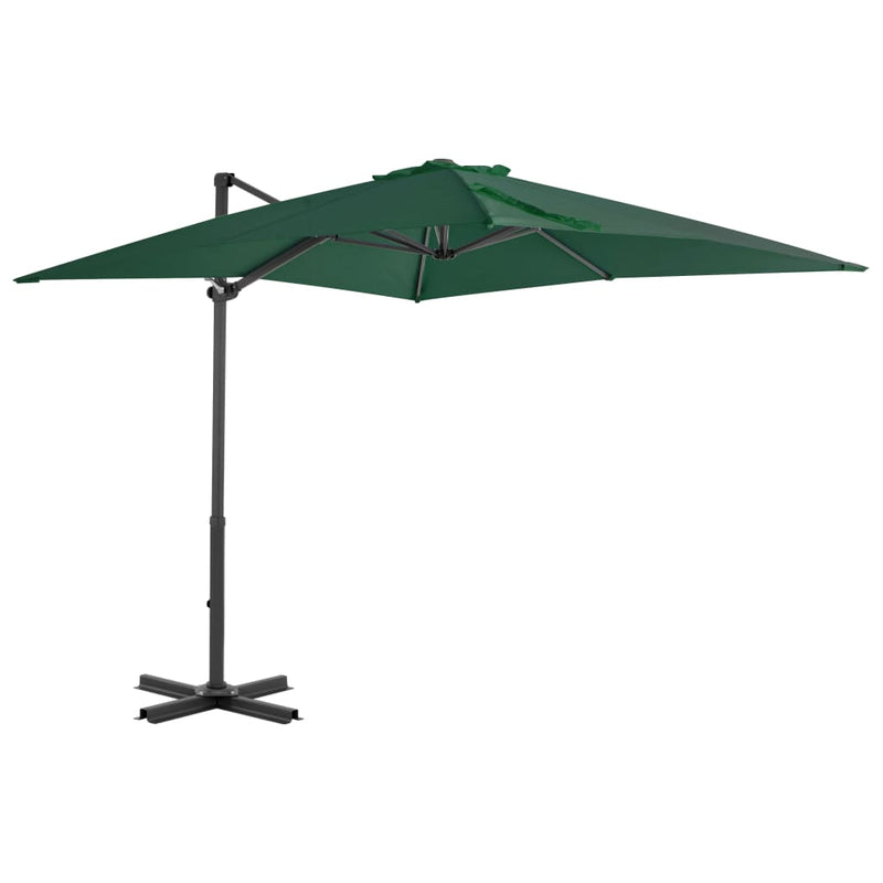 Chargez l'image dans la visionneuse de la galerie, Vidaxl zweefparasol met aluminium paal 250x250 cm groen