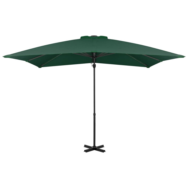 Chargez l'image dans la visionneuse de la galerie, Vidaxl zweefparasol met aluminium paal 250x250 cm groen