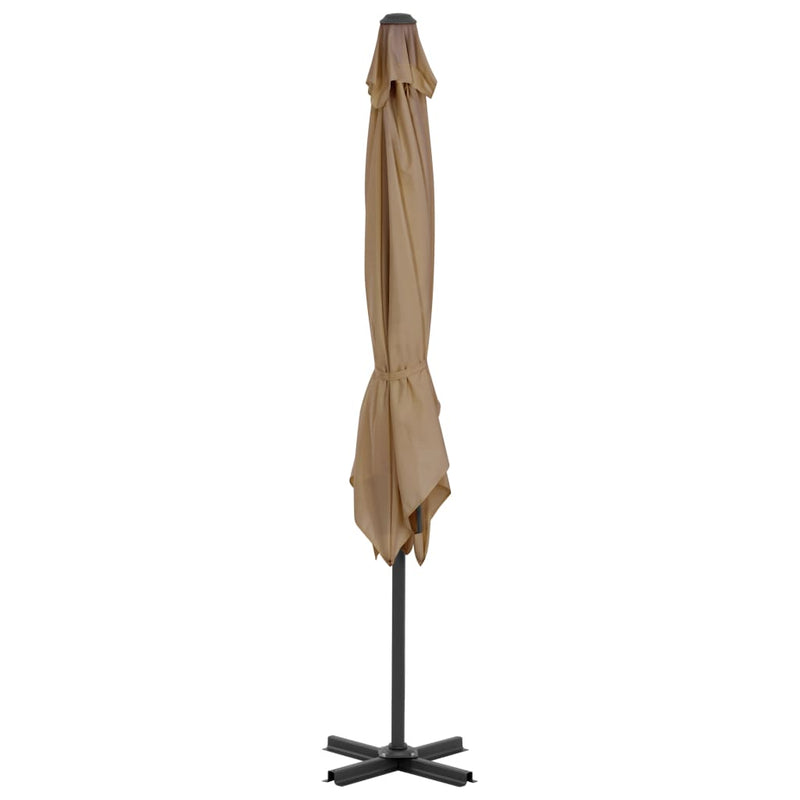 Load image into Gallery viewer, Vidaxl zweefparasol met aluminium paal 250x250 cm taupe