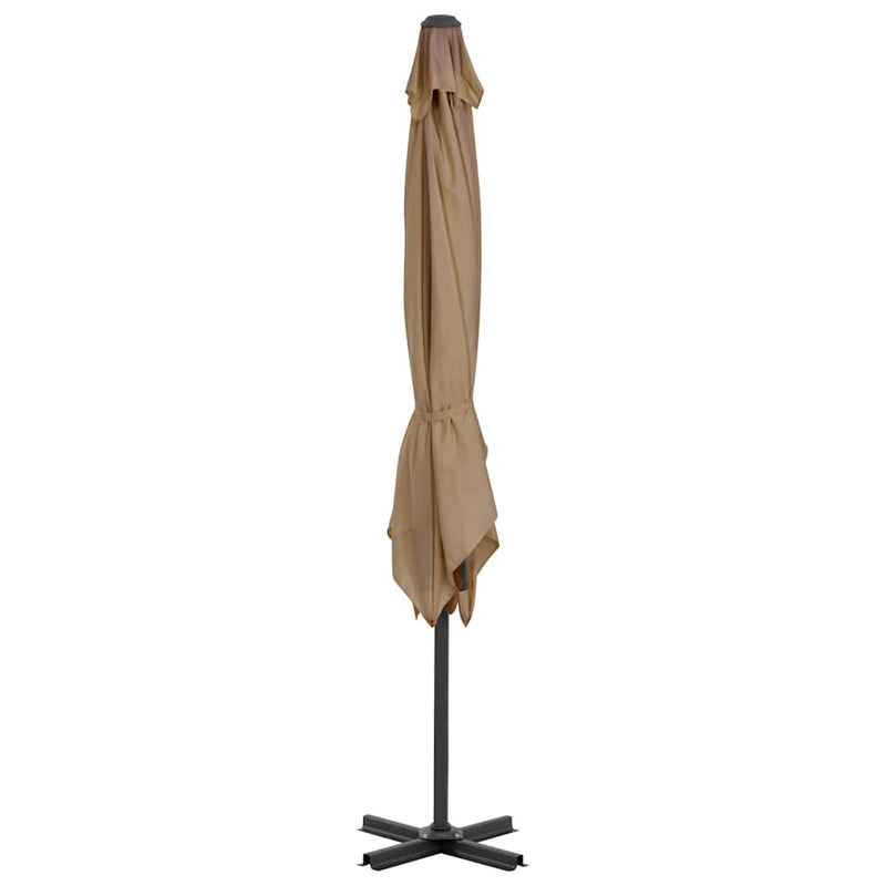 Chargez l'image dans la visionneuse de la galerie, Vidaxl zweefparasol met aluminium paal 250x250 cm taupe
