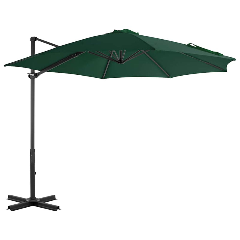 Chargez l'image dans la visionneuse de la galerie, Vidaxl zweefparasol met aluminium paal 300 cm groen