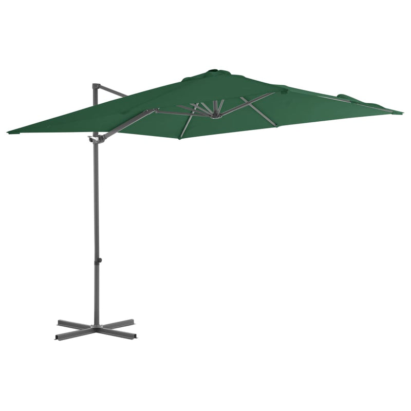 Load image into Gallery viewer, Vidaxl zweefparasol met stalen paal 250x250 cm groen