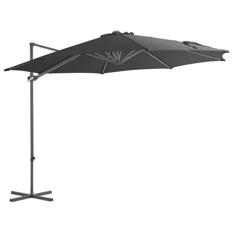 ギャラリービューアに画像をロードする, Vidaxl zweefparasol met stalen paal 300 cm antracietkleurig