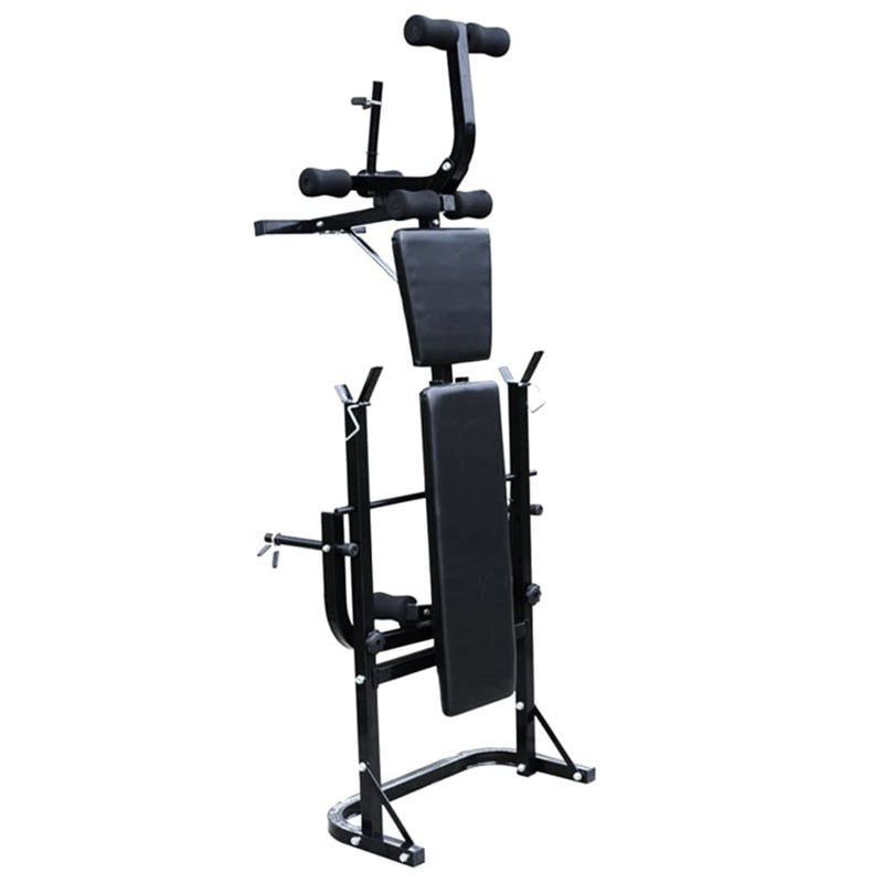 Load image into Gallery viewer, VidaXL Gewichtenbank met gewichtenrek en halterset 30,5 kg