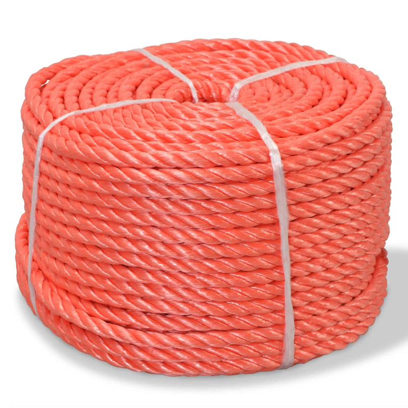 Load image into Gallery viewer, Vidaxl touw gedraaid 12 mm 500 m polypropyleen oranje