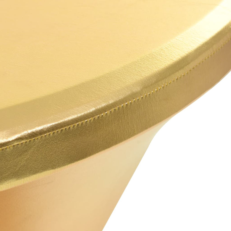 Load image into Gallery viewer, Vidaxl 2 st tafelhoezen stretch 80 cm goud