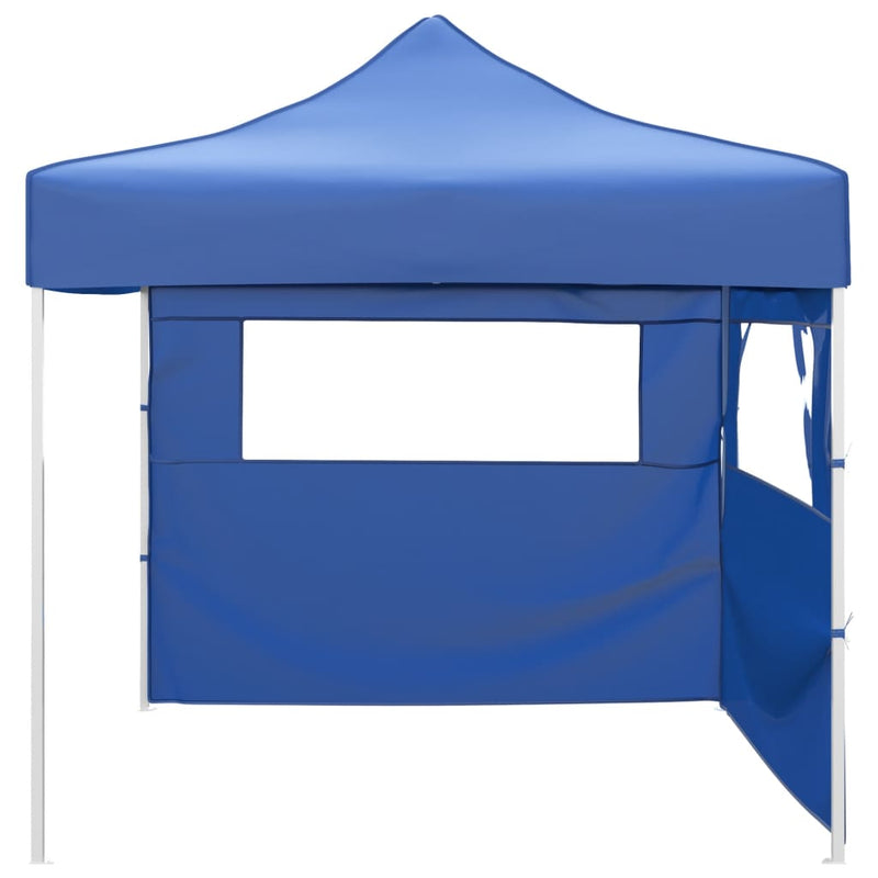 Load image into Gallery viewer, Vidaxl vouwtent met 2 wanden 3x3 m blauw