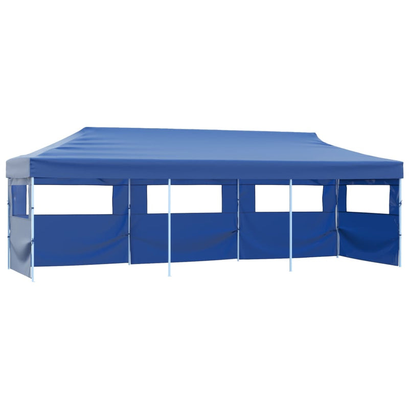Load image into Gallery viewer, VidaXL Vouwtent pop-up met 5 zijwanden 3x9 m blauw