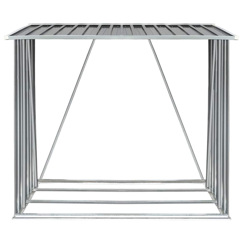 Load image into Gallery viewer, Vidaxl haardhoutschuur 163x83x154 cm gegalvaniseerd staal grijs