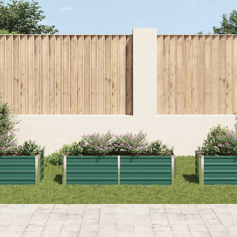 Load image into Gallery viewer, Vidaxl plantenbak verhoogd 160x40x45 cm gegalvaniseerd staal groen