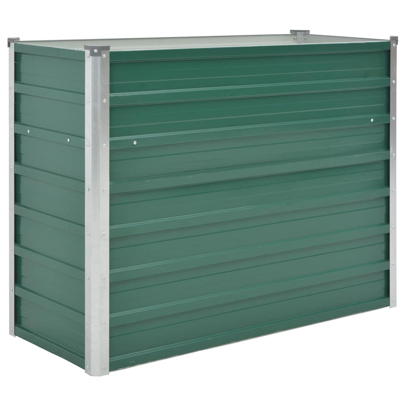 Load image into Gallery viewer, Vidaxl plantenbak verhoogd 100x40x77 cm gegalvaniseerd staal groen