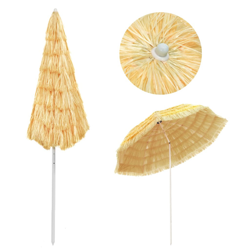 Laden Sie das Bild in Galerie -Viewer, Vidaxl strandparasol hawaï stijl 300 cm naturel
