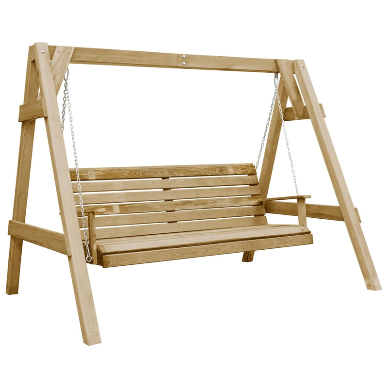 Load image into Gallery viewer, VidaXL Schommelbank 205x150x157 cm geïmpregneerd grenenhout