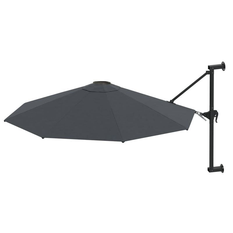 Load image into Gallery viewer, Vidaxl wandparasol met metalen paal 300 cm antraciet