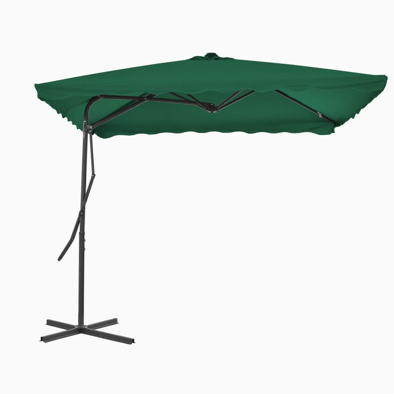 Load image into Gallery viewer, Vidaxl parasol met stalen paal 250x250 cm groen