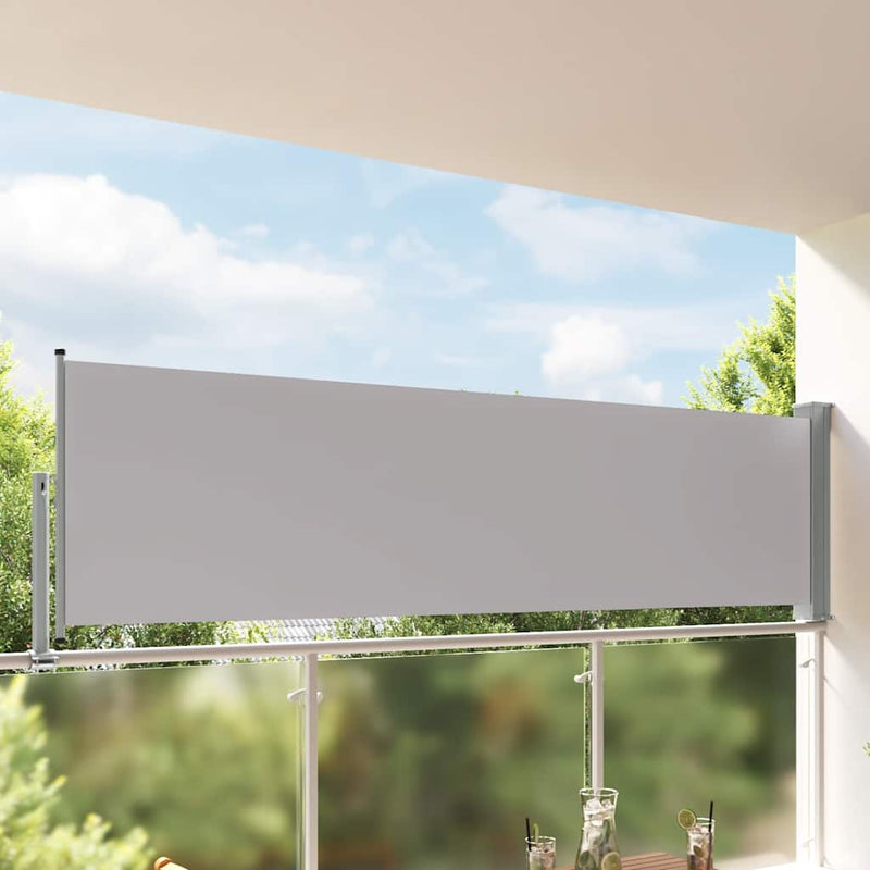 Load image into Gallery viewer, Vidaxl tuinscherm uittrekbaar 100x300 cm grijs