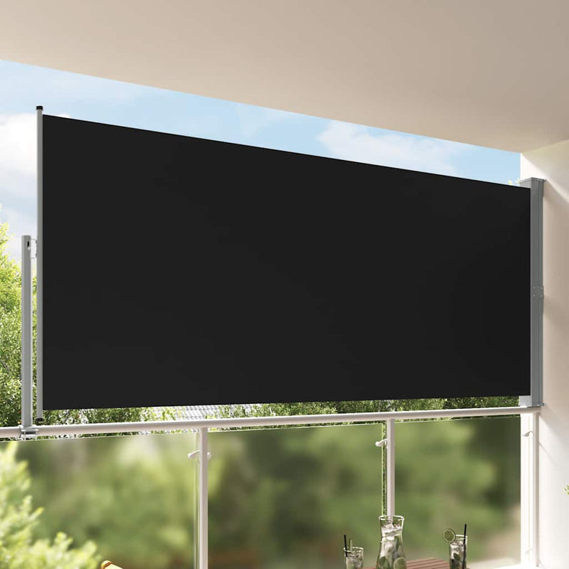 Load image into Gallery viewer, Vidaxl tuinscherm uittrekbaar 160x300 cm zwart