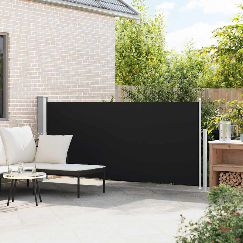 Load image into Gallery viewer, Vidaxl windscherm uittrekbaar 140x300 cm zwart