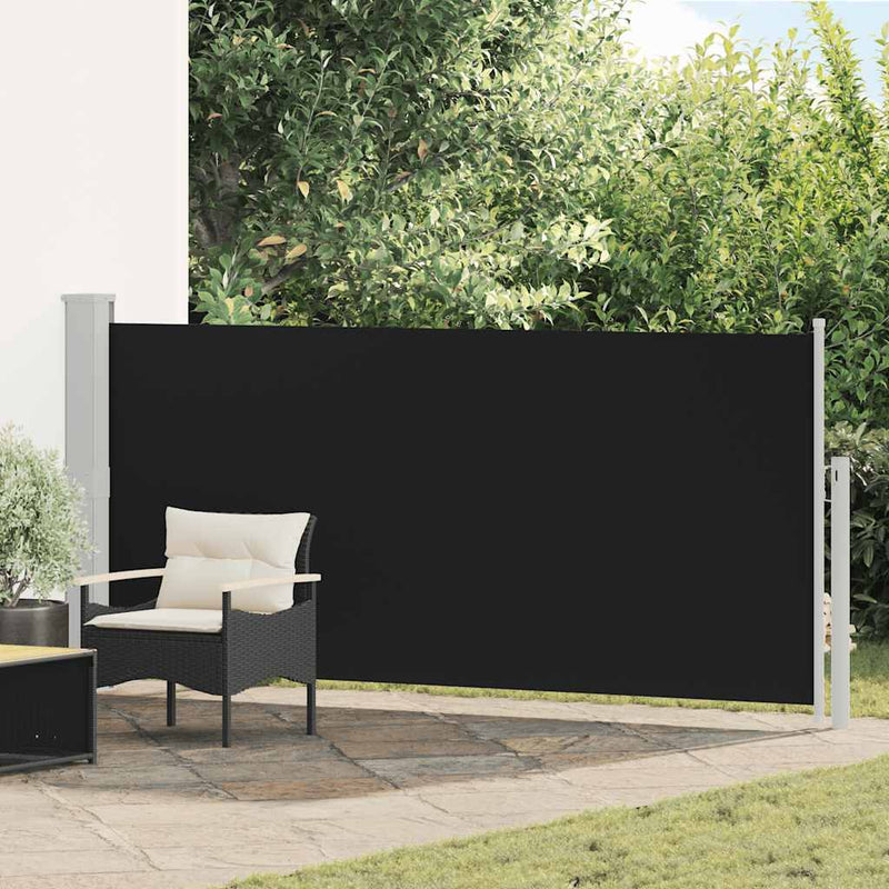 Load image into Gallery viewer, Vidaxl windscherm uittrekbaar 140x300 cm zwart
