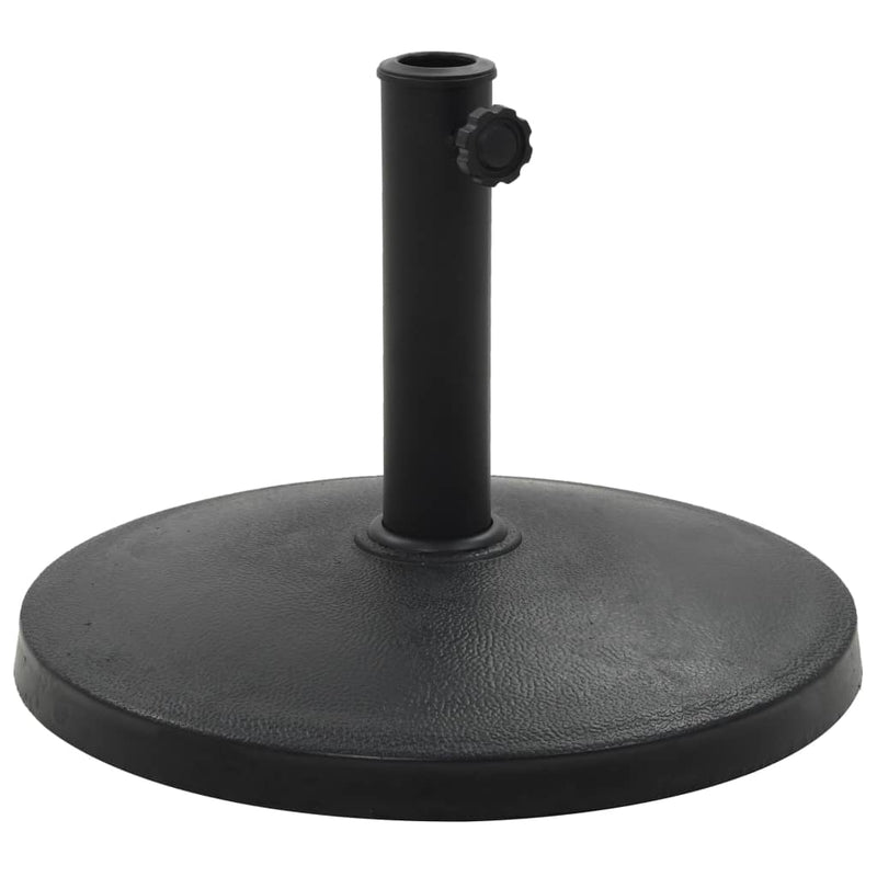 Load image into Gallery viewer, Vidaxl parasolvoet rond 10 kg polyresin zwart
