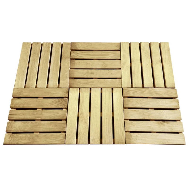 Load image into Gallery viewer, VidaXL Terrastegels 6 st 50x50 cm hout groen