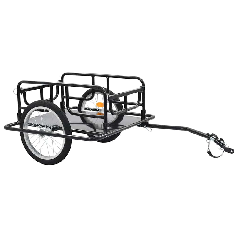 Load image into Gallery viewer, Vidaxl fietstrailer 130x73x48,5 cm staal zwart