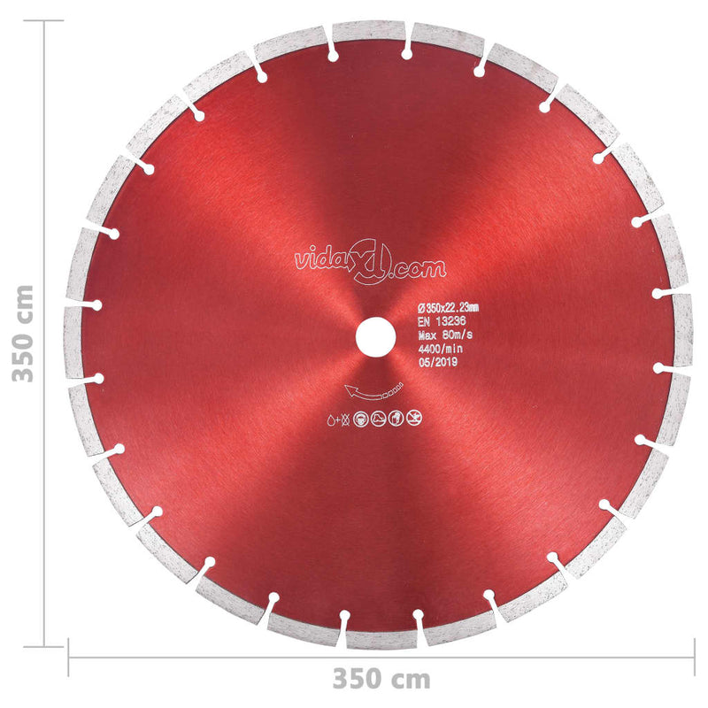 Load image into Gallery viewer, Vidaxl diamantzaagblad 350 mm staal