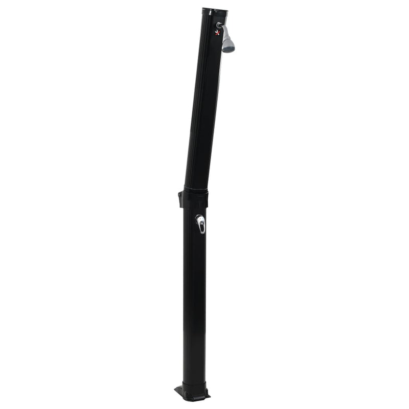 Load image into Gallery viewer, Vidaxl solardouche inklapbaar 23 l 214 cm zwart