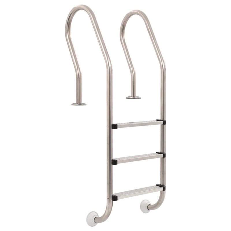 ギャラリービューアに画像をロードする, VidaXL Zwembadladder met 3 sporten 120 cm roestvrij staal 304