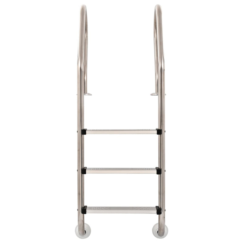ギャラリービューアに画像をロードする, VidaXL Zwembadladder met 3 sporten 120 cm roestvrij staal 304