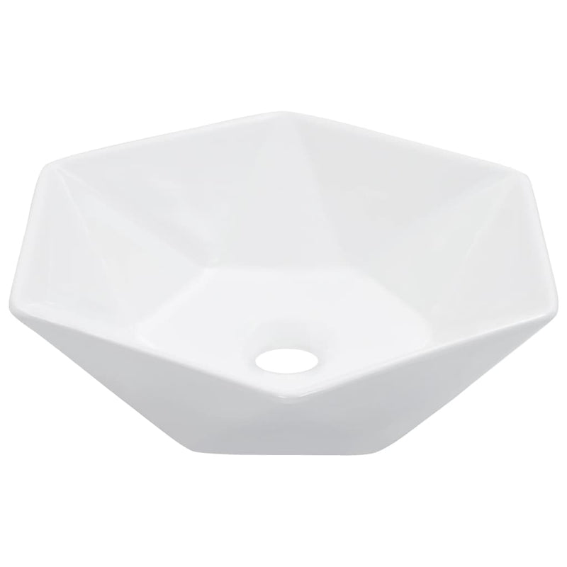 Load image into Gallery viewer, Vidaxl wastafel 41x36,5x12 cm keramiek wit