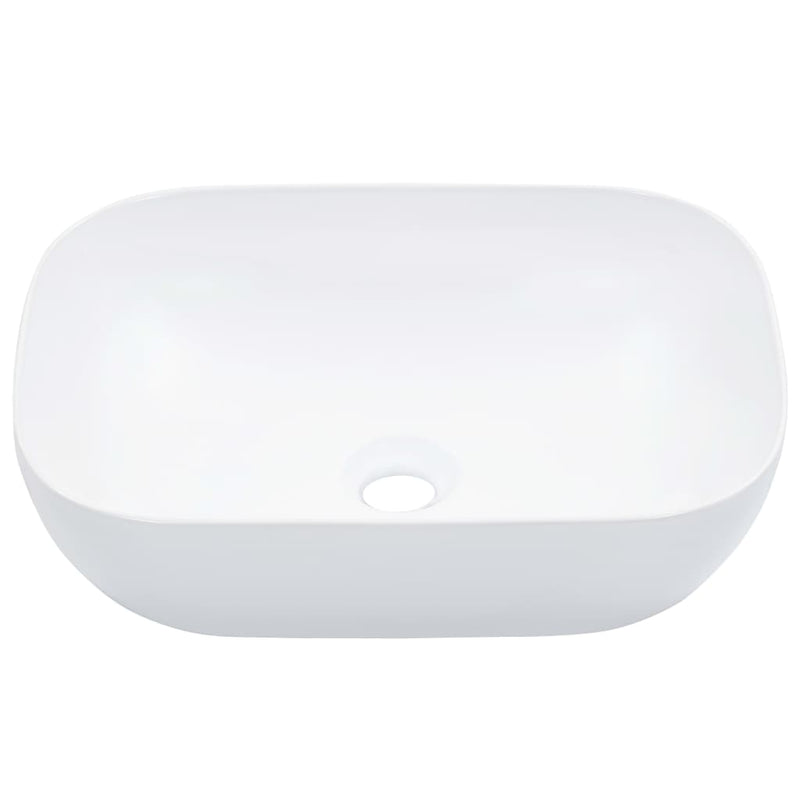Load image into Gallery viewer, Vidaxl wastafel 45,5x32x13 cm keramiek wit
