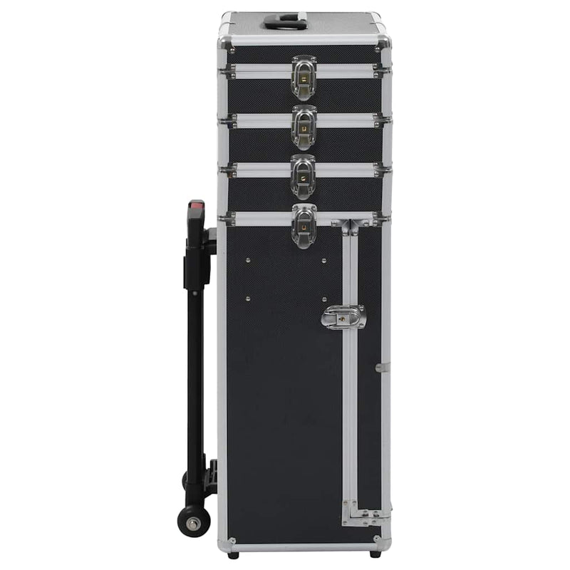 Load image into Gallery viewer, Vidaxl make-up trolley aluminium zwart