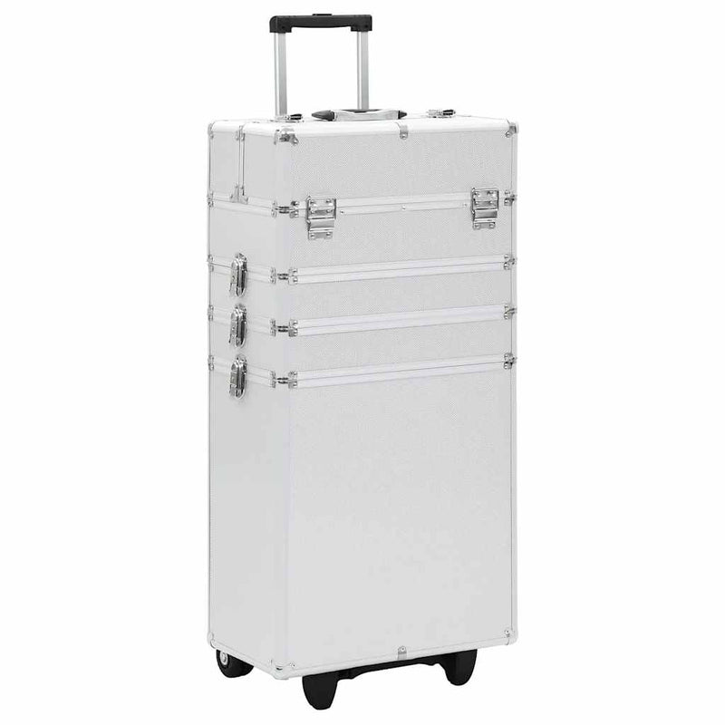 Load image into Gallery viewer, Vidaxl make-up trolley aluminium zilverkleurig