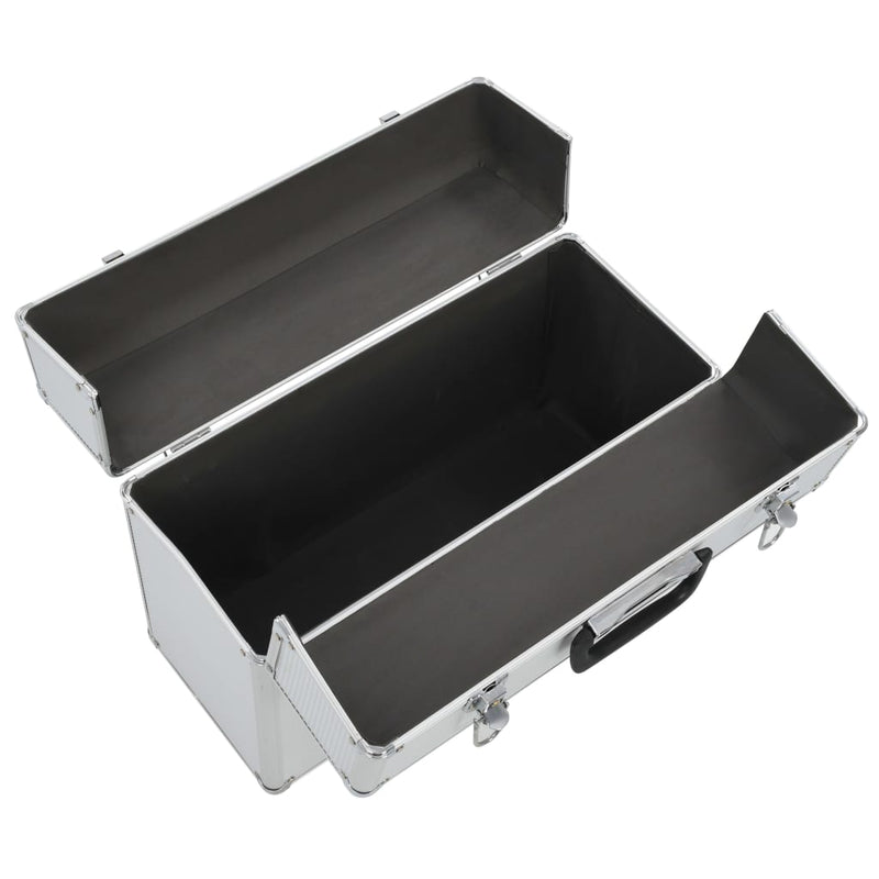 Load image into Gallery viewer, Vidaxl gereedschapskoffer 47x36x20 cm aluminium zilverkleurig